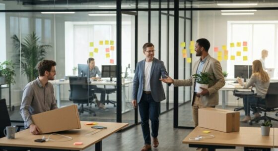 Verwaltung von zurückkehrenden Büroangestellten